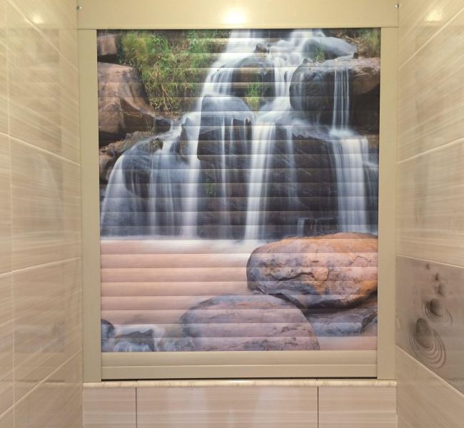 Фотопечать рольставни Для гаража Рольставни